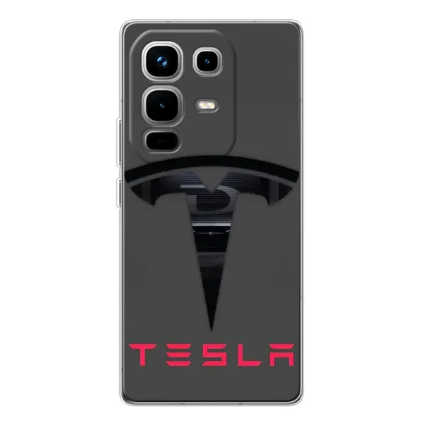 Чехол с рисунком «Logo TESLA» для Infinix Note 50 Pro Чехол с рисунком «Logo TESLA» для Infinix Note 50 Pro