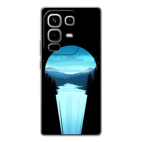 Чехол с рисунком «Синий Водопад» для Infinix Note 50 Pro Чехол с рисунком «Синий Водопад» для Infinix Note 50 Pro