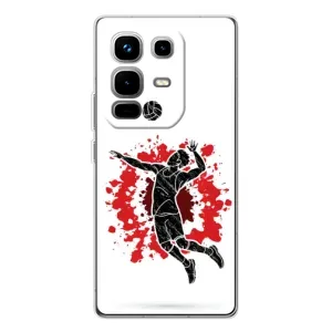 Чохли з прінтом Спортивна тематика для Infinix Note 50 Pro (Волейболіст)