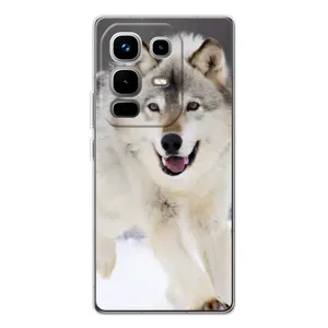 Чехол с Волком на Infinix Note 50 Pro (Волк на снегу)