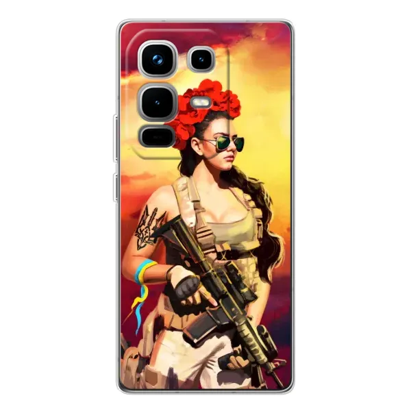 Чехол с рисунком «Женщина солдат» для Infinix Note 50 Pro Чехол с рисунком «Женщина солдат» для Infinix Note 50 Pro