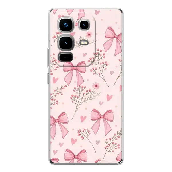 Чехол с рисунком «Банты с цветами» для Infinix Note 50 Чехол с рисунком «Банты с цветами» для Infinix Note 50
