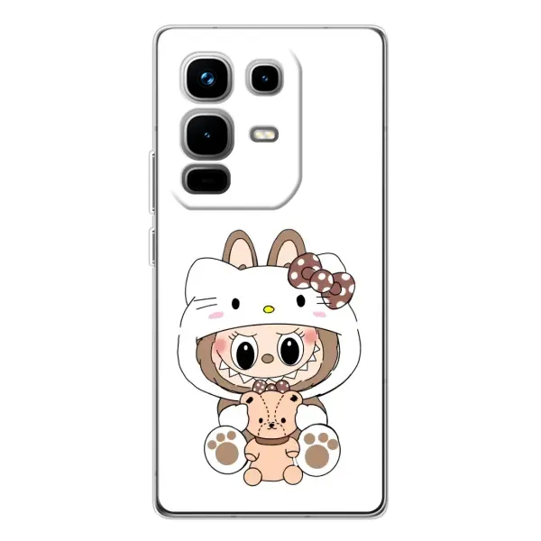 Чехол с рисунком «Белый Лабубу» для Infinix Note 50 Чехол с рисунком «Белый Лабубу» для Infinix Note 50