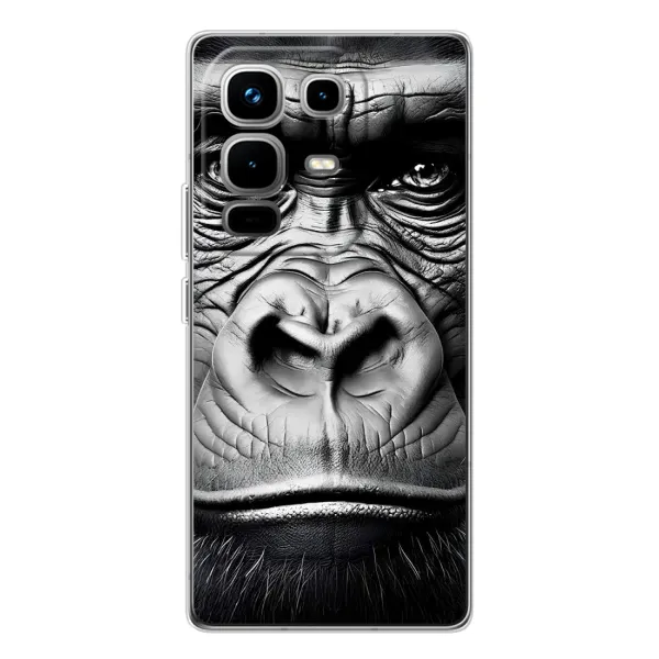 Чехол с рисунком «Черная обезьяна» для Infinix Note 50 Чехол с рисунком «Черная обезьяна» для Infinix Note 50