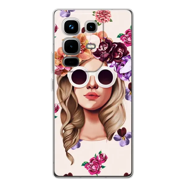 Чехол с рисунком «Девушка в очках» для Infinix Note 50 Чехол с рисунком «Девушка в очках» для Infinix Note 50