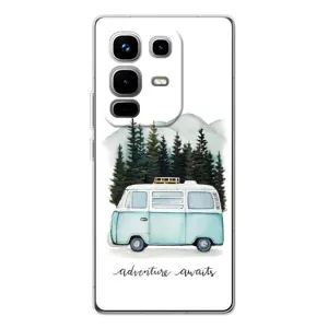 Силиконовый бампер с картинкой машины на Infinix Note 50 (Домик на колесах)