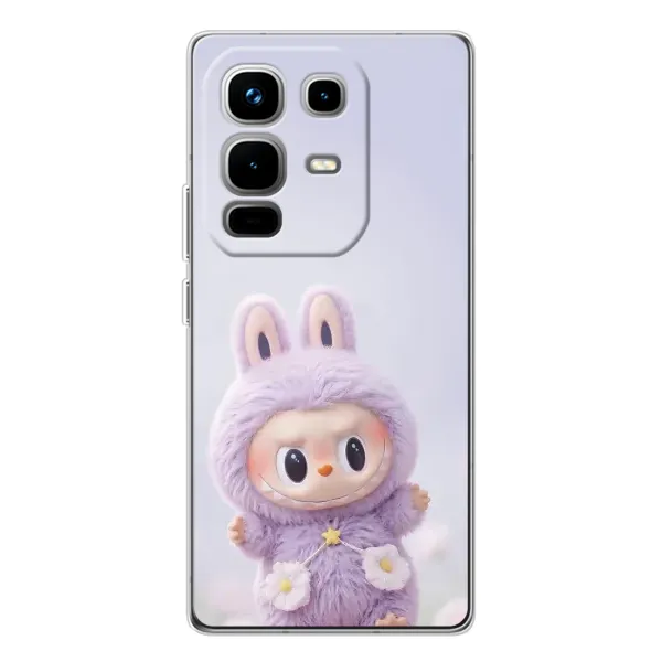 Чехол с рисунком «Фиолетовый Лабубу» для Infinix Note 50 Чехол с рисунком «Фиолетовый Лабубу» для Infinix Note 50