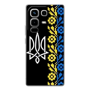 Силиконовый Чехол на Infinix Note 50 (Герб и вышыванка)
