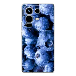 Чехол с изображением вкусной еды для Infinix Note 50 (Голубика)