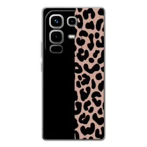 Чехол с леопардовым принтом на Infinix Note 50 (Леопардовый фон)