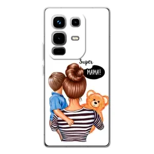 Чехлы для МАМЫ на Infinix Note 50 (Мама и сын)