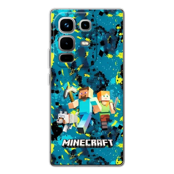Чехол с рисунком «Майнкрафт» для Infinix Note 50 Чехол с рисунком «Майнкрафт» для Infinix Note 50