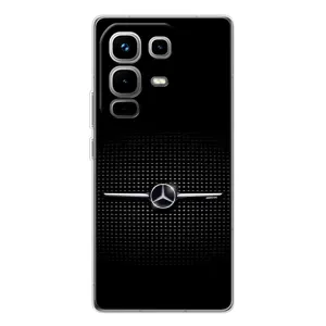 Силиконовый бампер с картинкой машины на Infinix Note 50 (Mercedes)