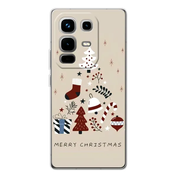 Чехол с рисунком «Merry Christmas» для Infinix Note 50 Чехол с рисунком «Merry Christmas» для Infinix Note 50