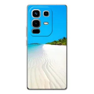 Летний Чехол на Infinix Note 50 (Море песок)
