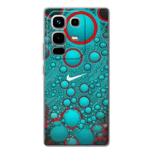 Силиконовый Чехол на Infinix Note 50 с картинкой Nike (Найк зеленый)