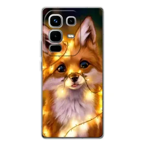 Чохол з Лисичкою для Infinix Note 50 (Новорічне лисеня)