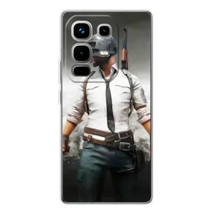 Силиконовый чехол с картинкой "Герой Pubg" на Infinix Note 50 (Пабг)