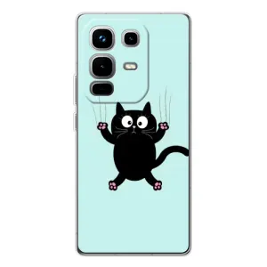 Силіконовий чохол з котиком для Infinix Note 50 (Падаючий кіт)