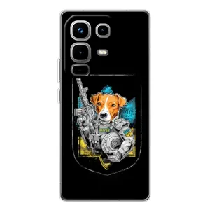 Чехол с принтом для Infinix Note 50 (Патрон Воин)