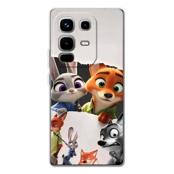 Чехол с рисунком «Персонажи Зоо» для Infinix Note 50 Чехол с рисунком «Персонажи Зоо» для Infinix Note 50