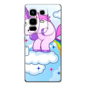 Чехол Unicorn на Infinix Note 50 (Радуга единорожка)