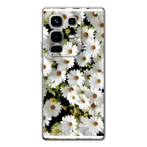 Чехол с ромашками на Infinix Note 50 (Рамка в ромашках)