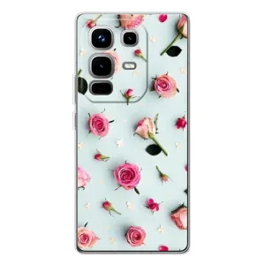 Чехлы с принтом Розочки для Infinix Note 50 (Разные цветы)