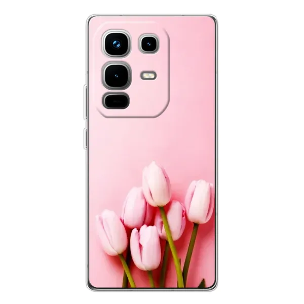 Чехол с рисунком «Розовые тюльпаны» для Infinix Note 50 Чехол с рисунком «Розовые тюльпаны» для Infinix Note 50