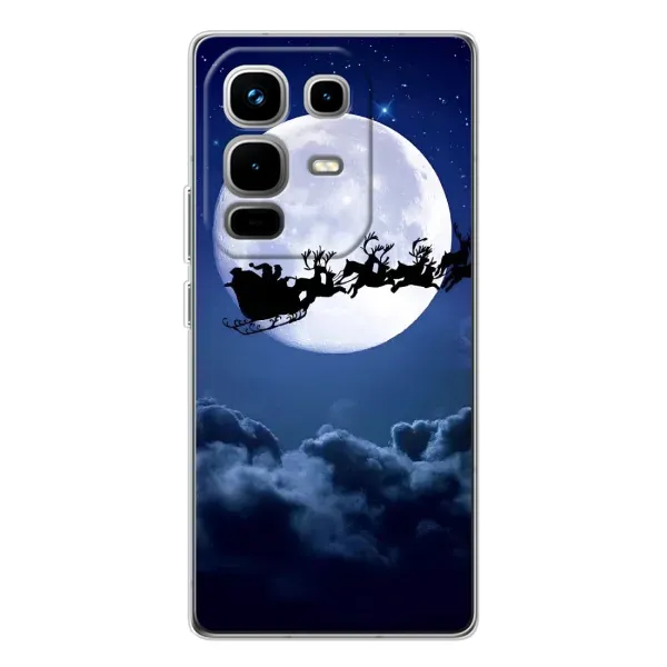 Чехол с рисунком «Санта - луна» для Infinix Note 50 Чехол с рисунком «Санта - луна» для Infinix Note 50