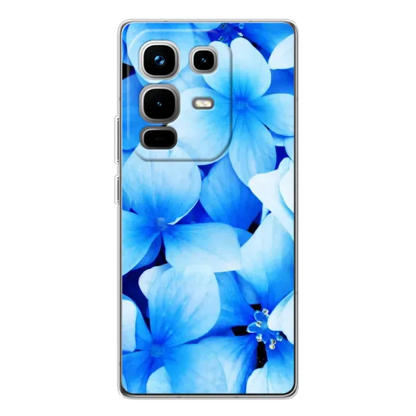 Чехол с рисунком «Синие цветы» для Infinix Note 50 Чехол с рисунком «Синие цветы» для Infinix Note 50