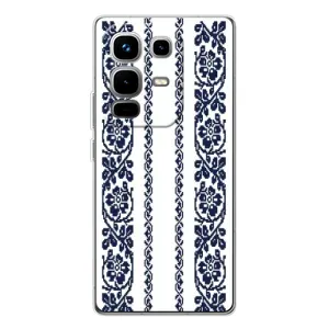Силіконовый Чохол на Infinix Note 50 з картинкой Вишиванки (Синя вишиванка)