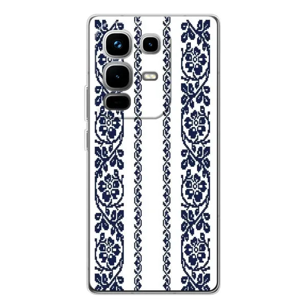 Чехол с рисунком «Синяя вышиванка» для Infinix Note 50 Чехол с рисунком «Синяя вышиванка» для Infinix Note 50