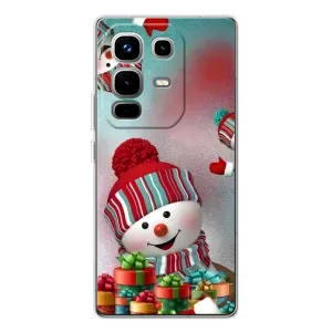 Чехлы на Новый Год Infinix Note 50 (Снеговик в шапке)