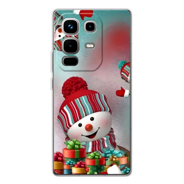 Чехол с рисунком «Снеговик в шапке» для Infinix Note 50 Чехол с рисунком «Снеговик в шапке» для Infinix Note 50