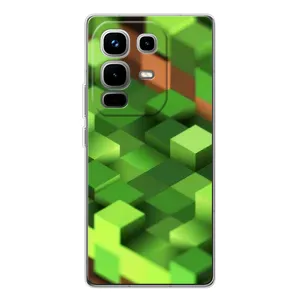 Чехлы для Infinix Note 50 (Персонажи Майн Крафт) (Текстура)