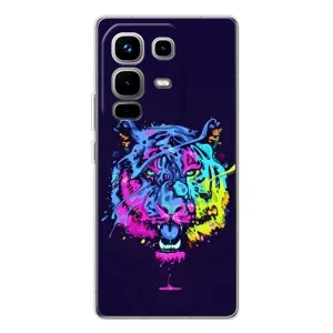 Силіконовий бампер з картинкою звірів для Infinix Note 50 (Тигр-Арт)