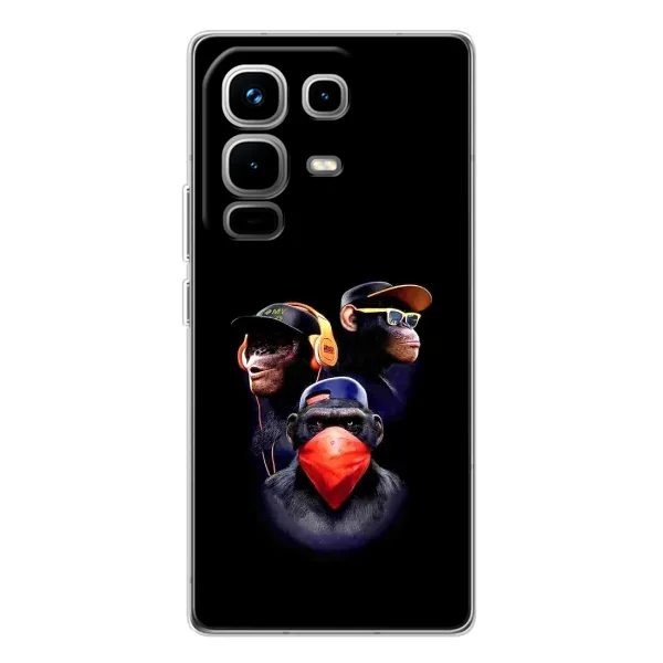 Чехол с рисунком «Три обезьяны» для Infinix Note 50 Чехол с рисунком «Три обезьяны» для Infinix Note 50