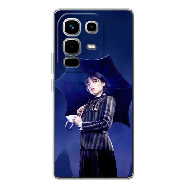 Чехол с рисунком «Уэнсдей с зонтом» для Infinix Note 50 Чехол с рисунком «Уэнсдей с зонтом» для Infinix Note 50