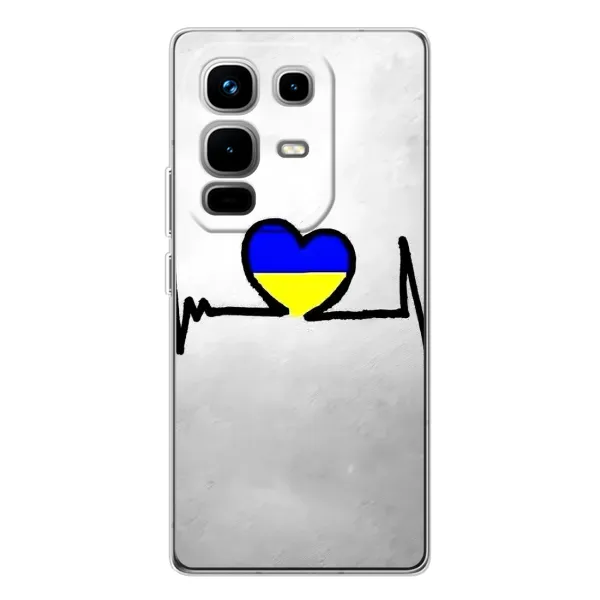 Чохол з малюнком «Українська кардіограма» для Infinix Note 50 Чохол з малюнком «Українська кардіограма» для Infinix Note 50