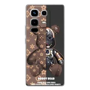 Силиконовый чехол для Infinix Note 50 (Медмедь Луи Виттон)