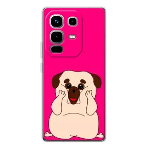 Чохол (ТПУ) Милі песики для Infinix Note 50 (Веселий Мопсік)