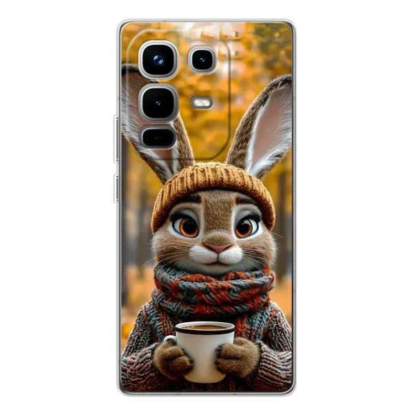 Чехол с рисунком «Зайчик с кофе» для Infinix Note 50 Чехол с рисунком «Зайчик с кофе» для Infinix Note 50