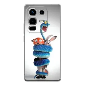 Силиконовый чехол с принтом Зоотрополіс для Infinix Note 50 (Змея Зоо)