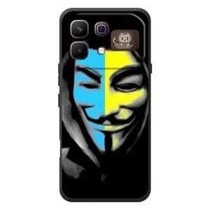 Чохол з Українською символікою на Інфінікс Ноут 60 Про (Анонімус патріот)