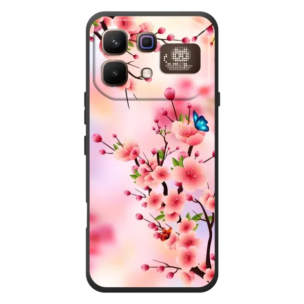 Чехол с рисунком «Бабочки на сакуре» для Infinix Note 60 Pro Чехол с рисунком «Бабочки на сакуре» для Infinix Note 60 Pro