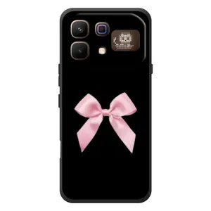 Чехол банты для Infinix Note 60 Pro (Бант на черном)