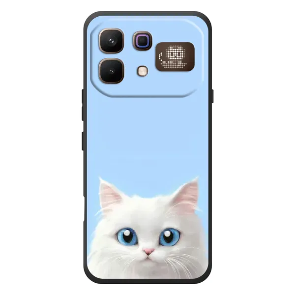Чехол с рисунком «Белый кот» для Infinix Note 60 Pro Чехол с рисунком «Белый кот» для Infinix Note 60 Pro