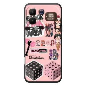 Чохли з картинкою для Infinix Note 60 Pro (BLACK PINK колаж)
