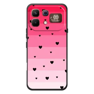 Чохли з тематикою "Маленькі Сердчеки" на Infinix Note 60 Pro (Чорні сердечка)